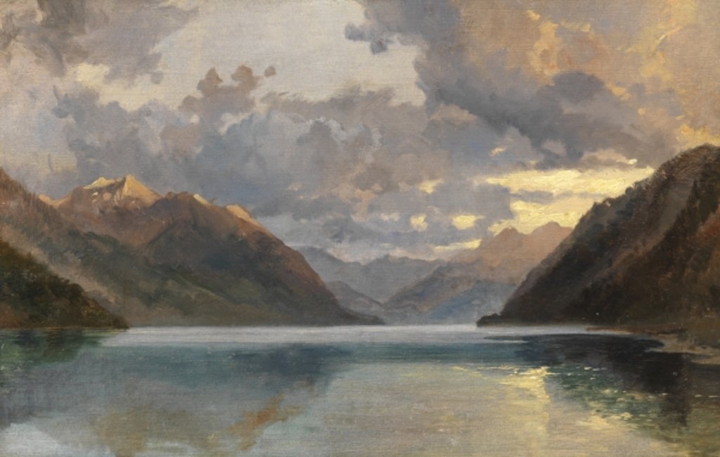 Detail of Lake Lucerne by James Duffield Harding