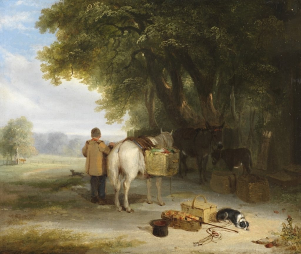 Detail of Off to Market by William Mulready