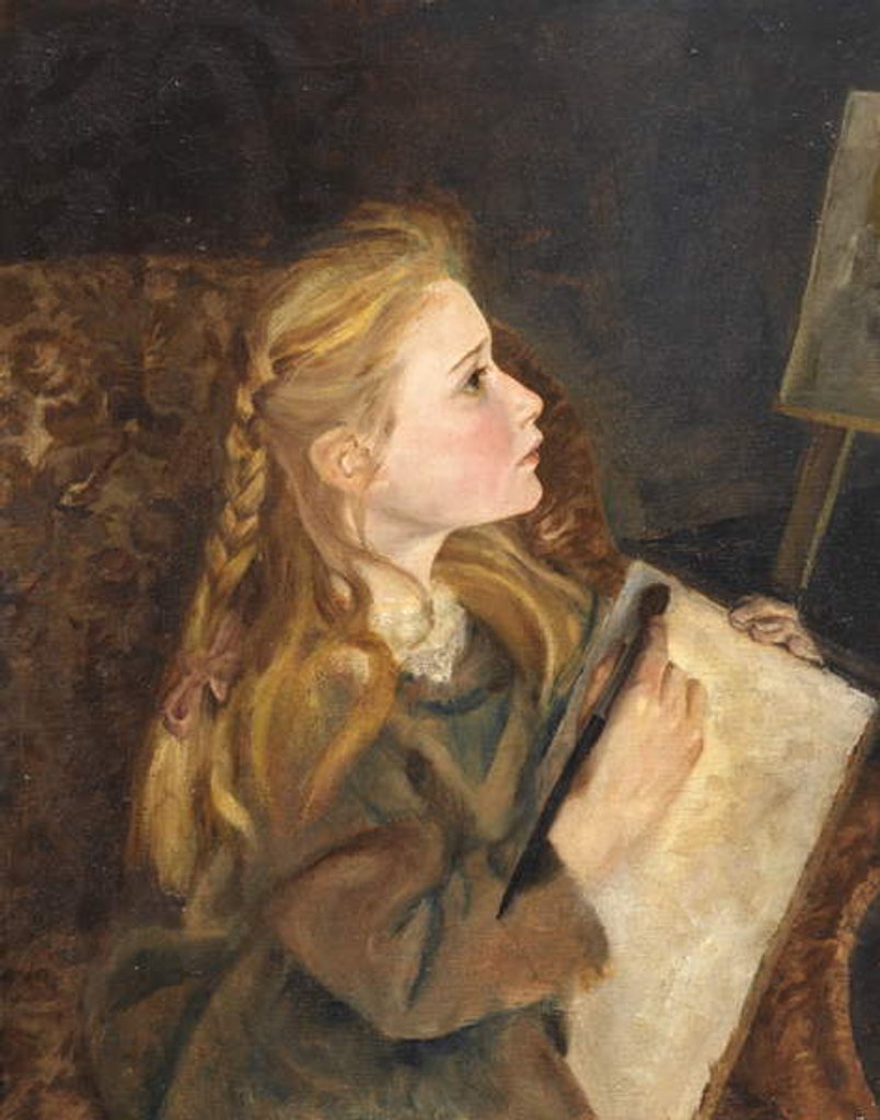 Detail of A Young Artist by George Lawrence Bulleid