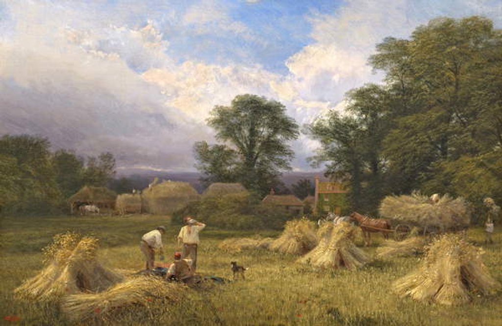 Detail of Harvest Time, 1883 by George Vicat Cole