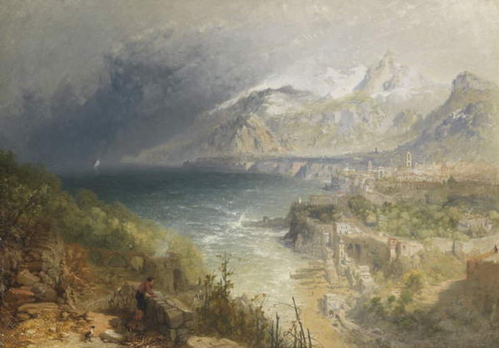 Detail of Marina Grande, Sorrento by James Baker Pyne