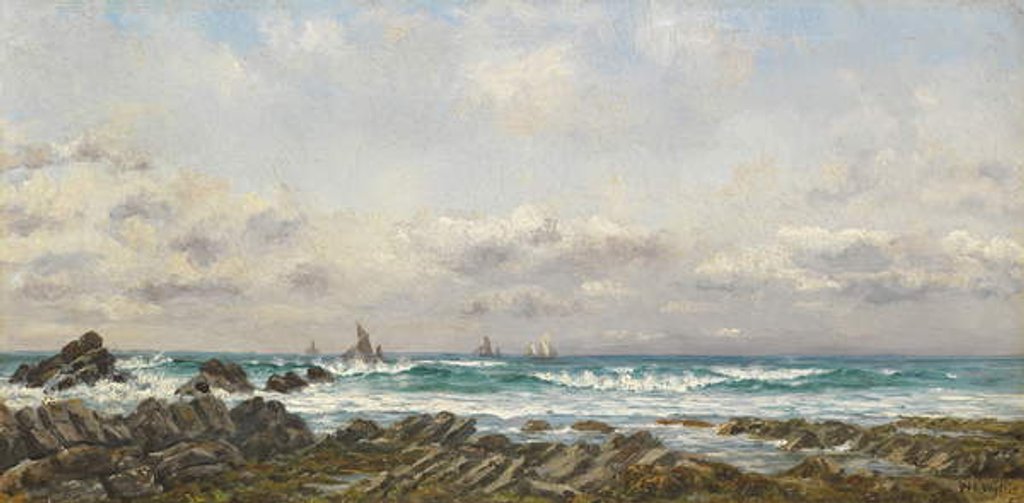 Detail of Boats at Sea, 1885 by William Lionel Wyllie
