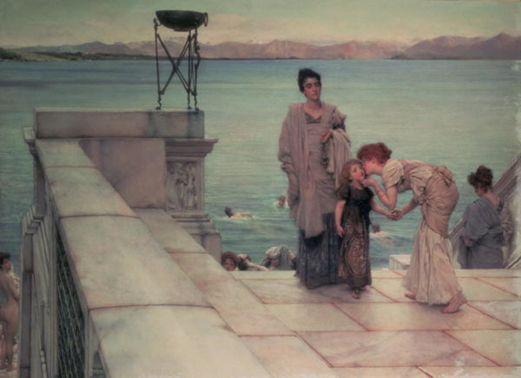 Detail of The Kiss, 1891 by Lawrence Alma-Tadema