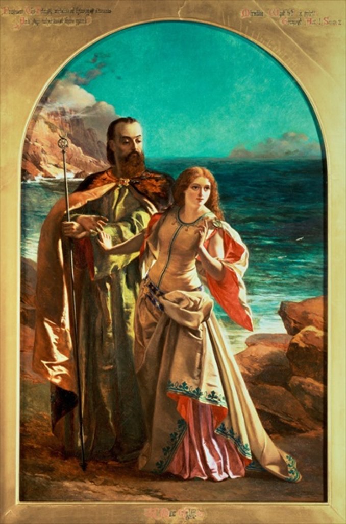 Detail of Prospero and Miranda, c.1850 by William Maw Egley