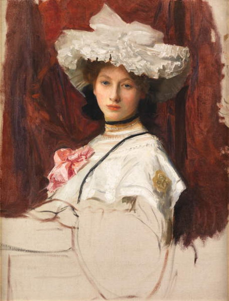 Detail of Portrait Sketch by George Spencer Watson