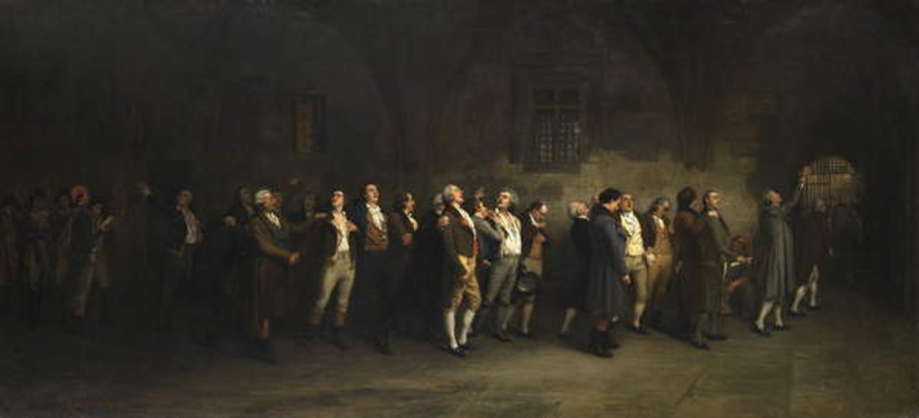 Detail of Last Song of the Girondins by Claude Andrew Calthrop