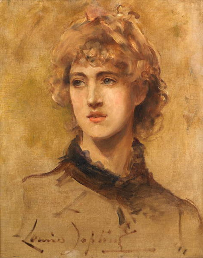 Detail of A Portrait Sketch by Louise nee Goode Jopling