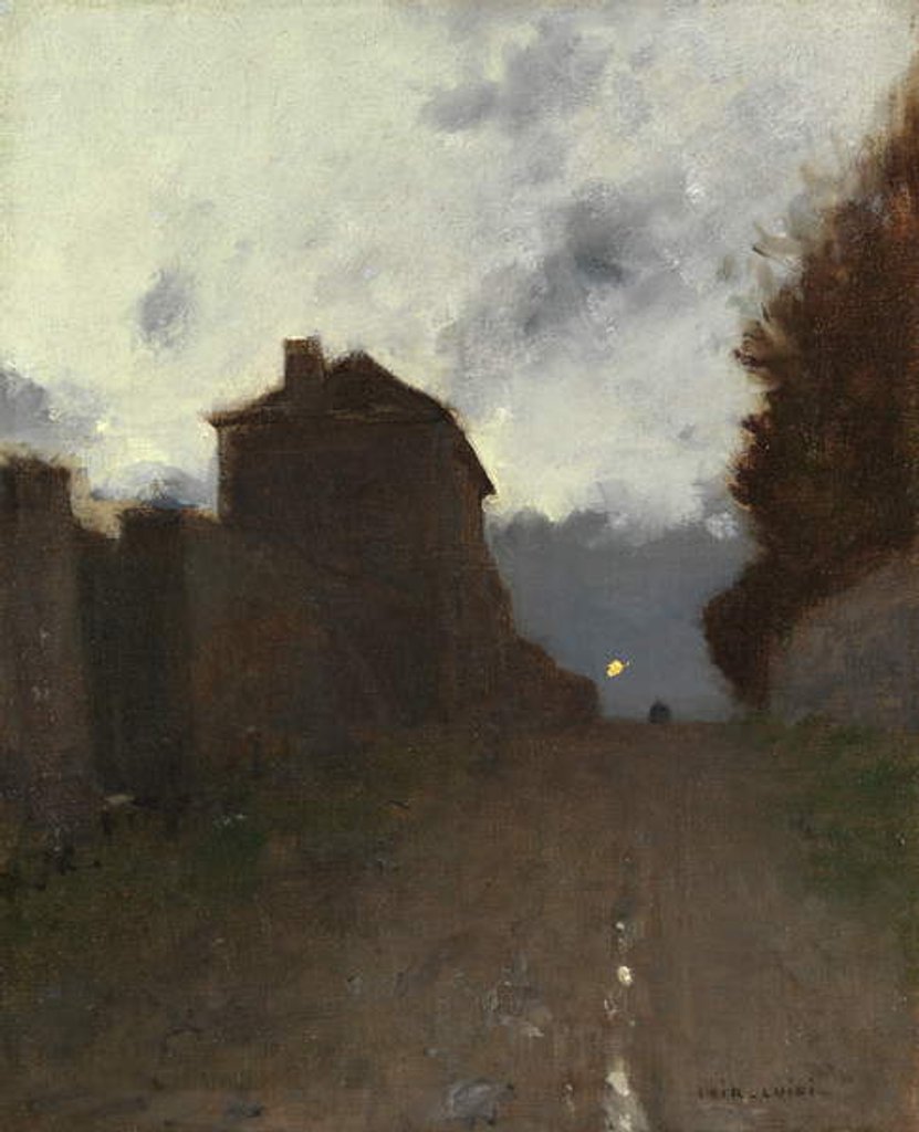 Detail of Montmartre at Dusk by Luigi Loir
