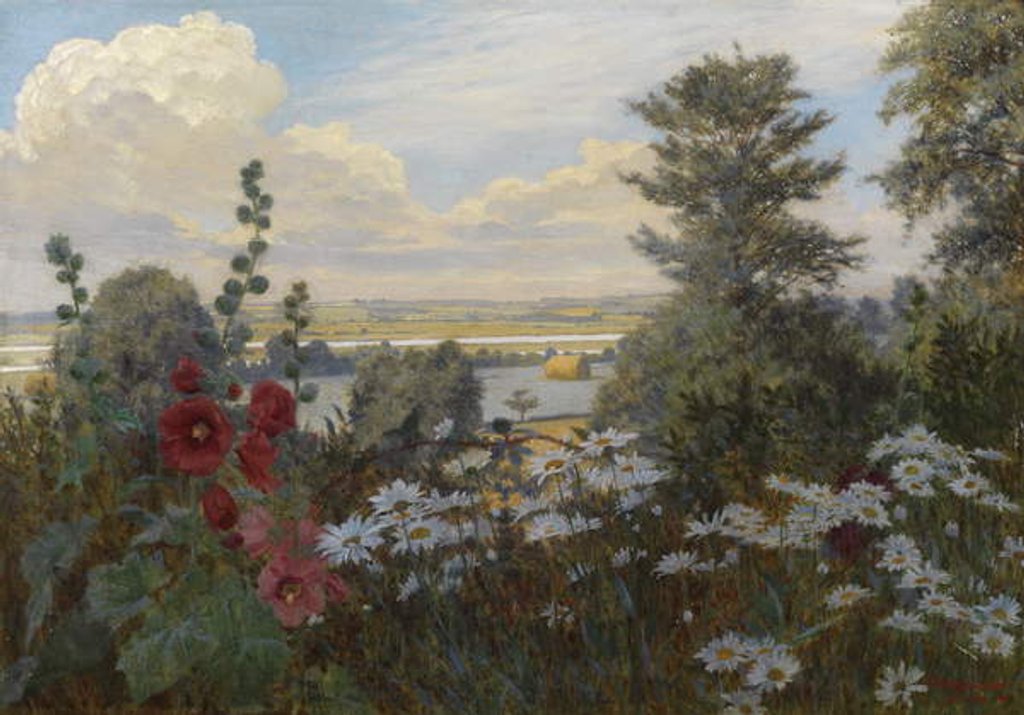 Detail of The Valley of the Crouch, 1924 by W. Savage Cooper