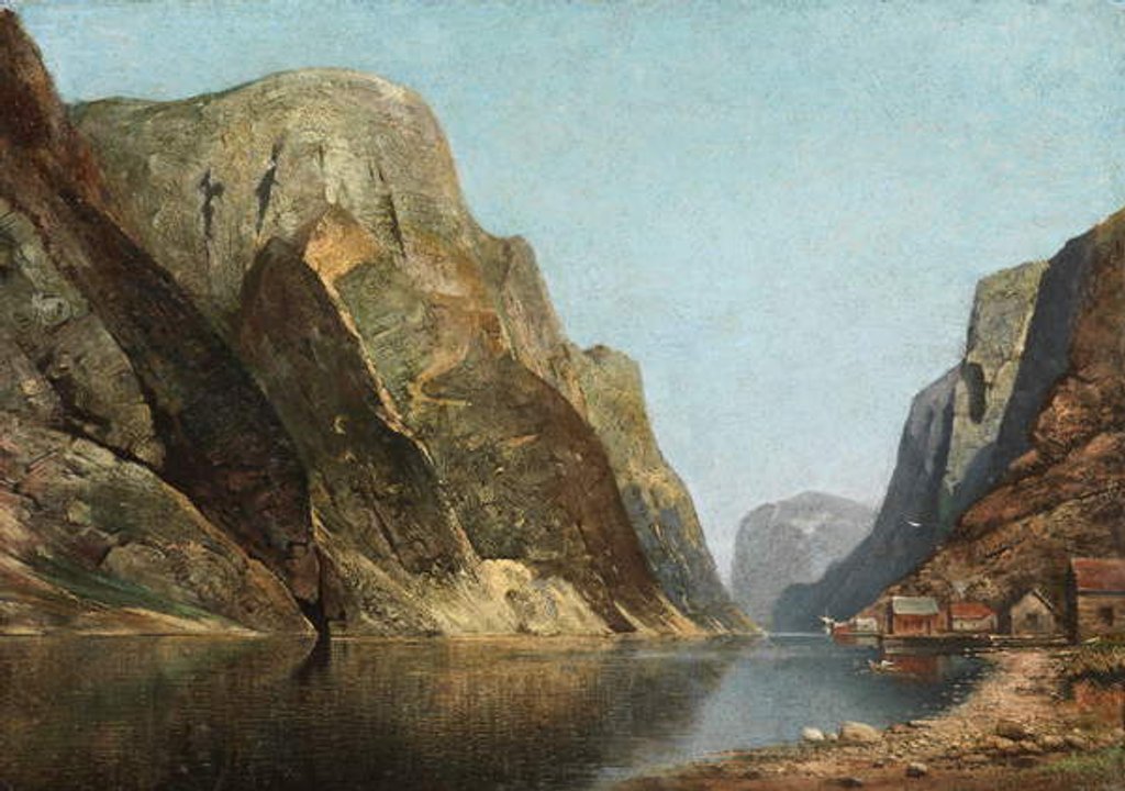 Detail of Sogne Fjord, Norway by Adelsteen Normann
