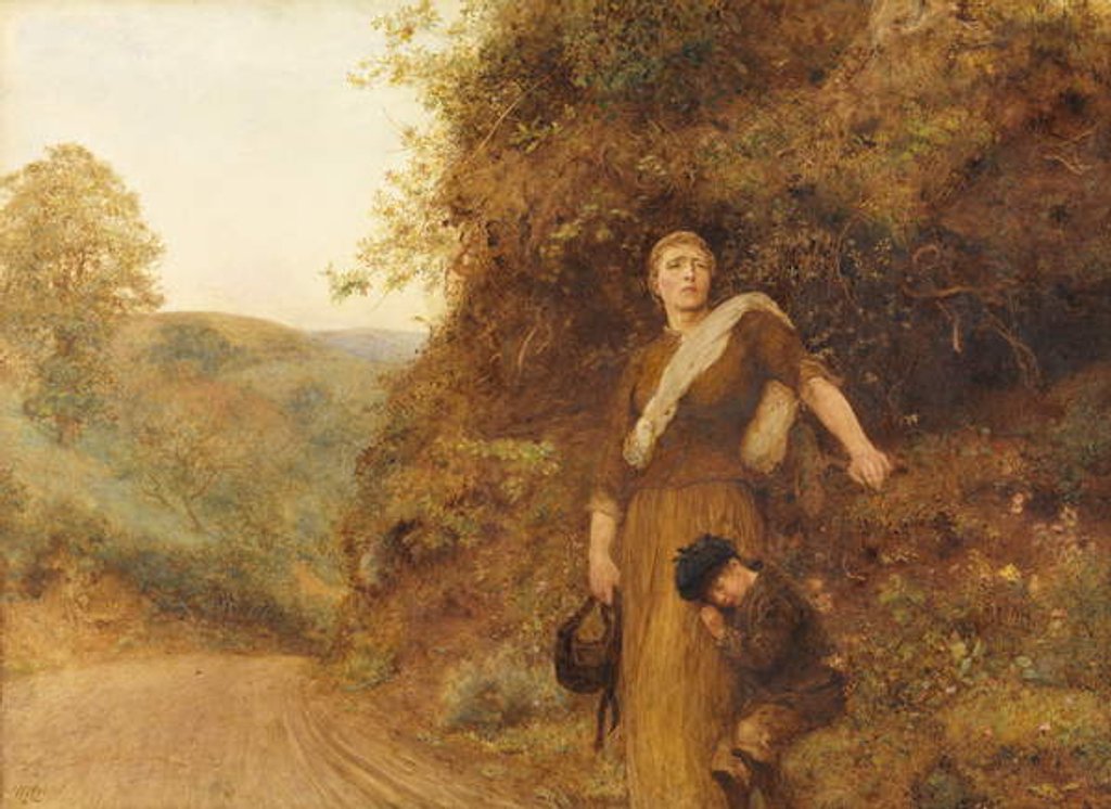 Detail of Hagar, 1892 by Hubert von Herkomer