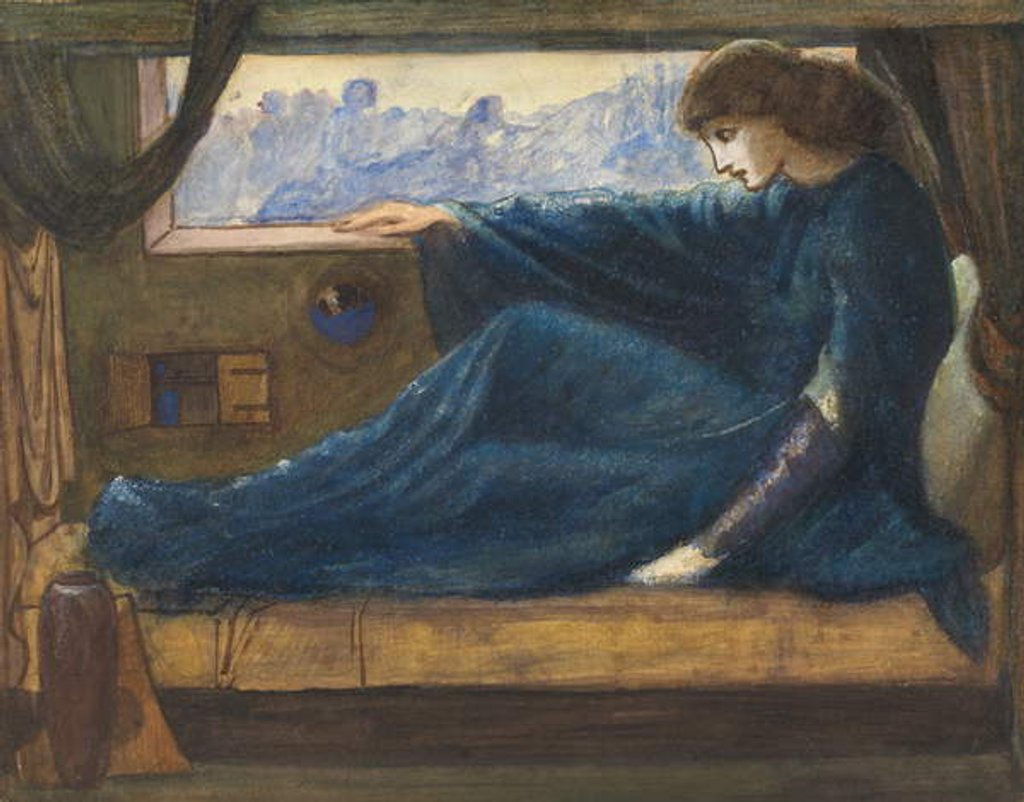 Detail of Dorigen of Bretagne by Edward Coley Burne-Jones