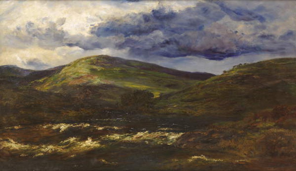 Detail of Glen Orchy, Storm coming on, 1895 by Henry Moore