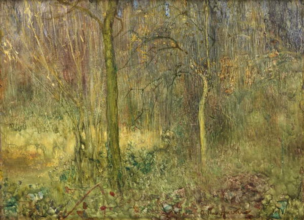 Detail of Wooded Glade by Arthur Hacker