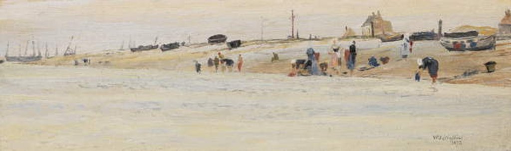 Detail of Washerwomen on a Beach, 1873 by William Lionel Wyllie