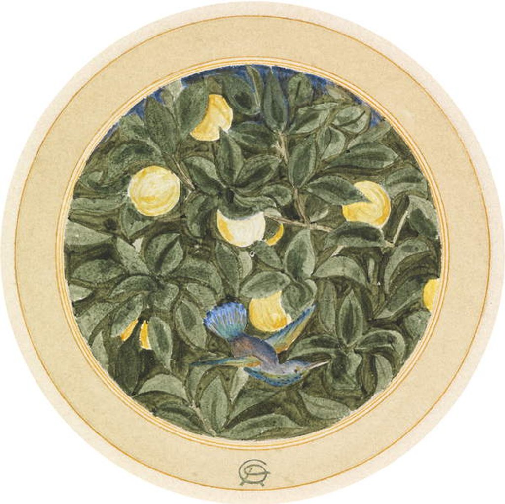 Detail of The Hummingbird by James Smetham