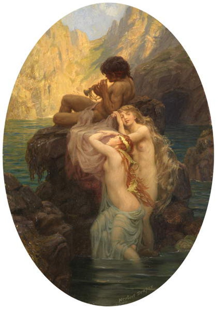 Detail of Sea Melodies by Herbert James Draper