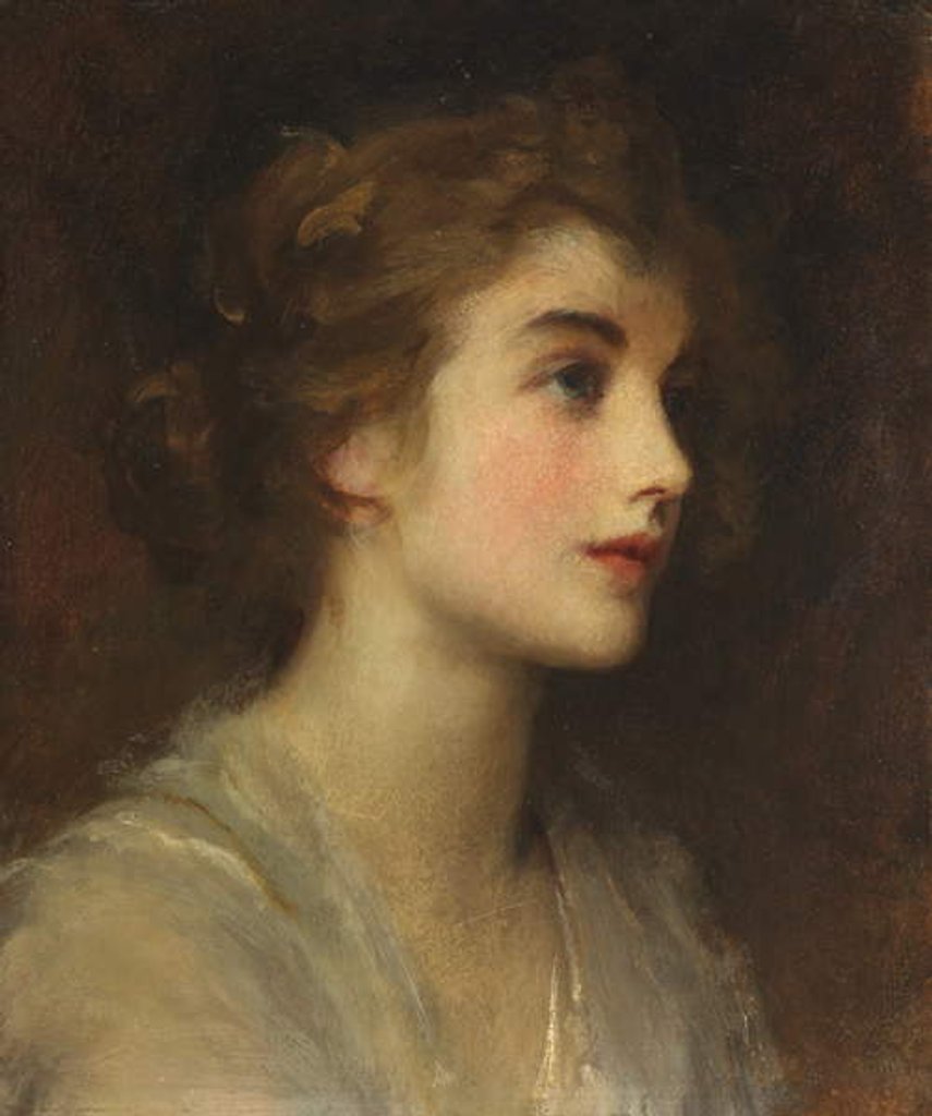 Detail of Norah by Samuel Luke Fildes