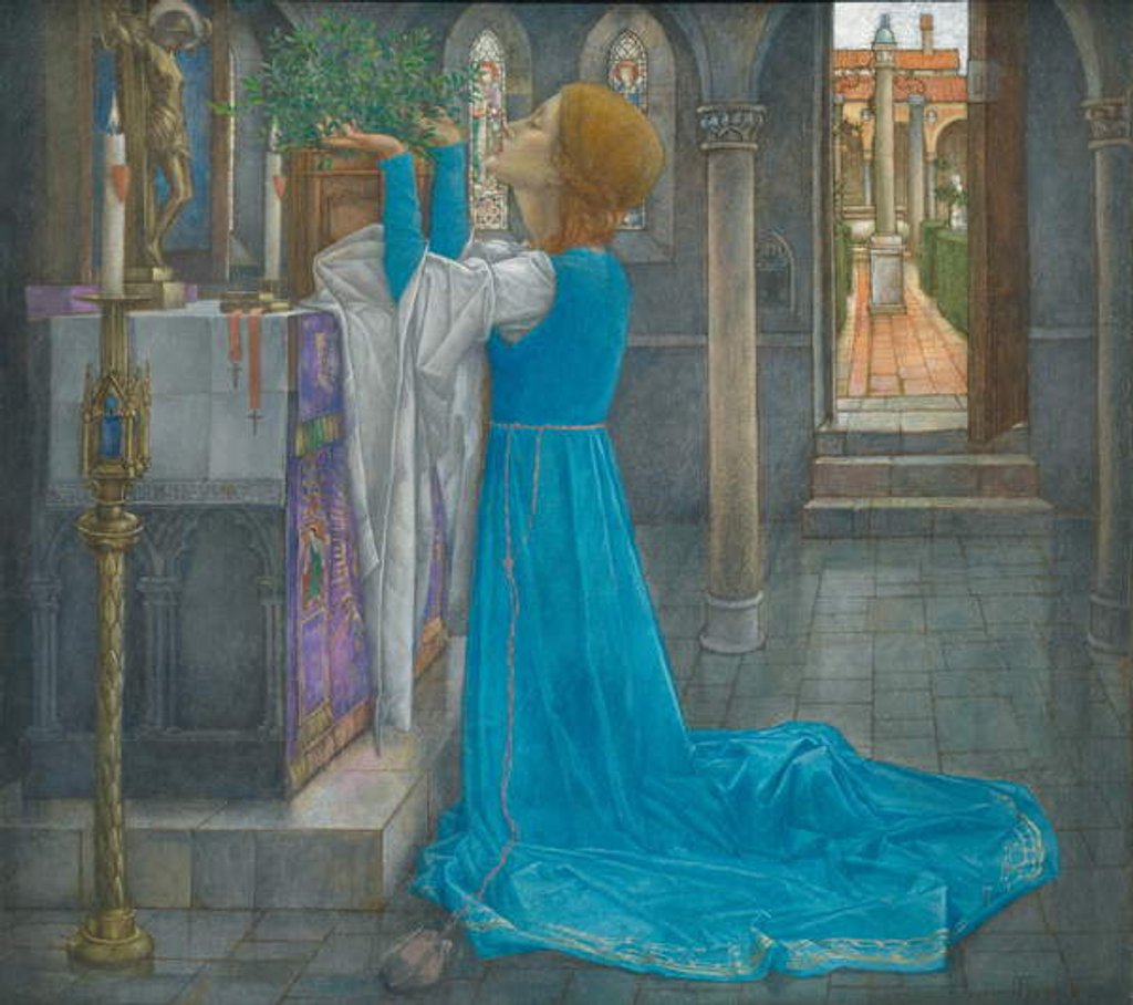 Detail of Isabella and the Pot of Basil by Edward Reginald Frampton