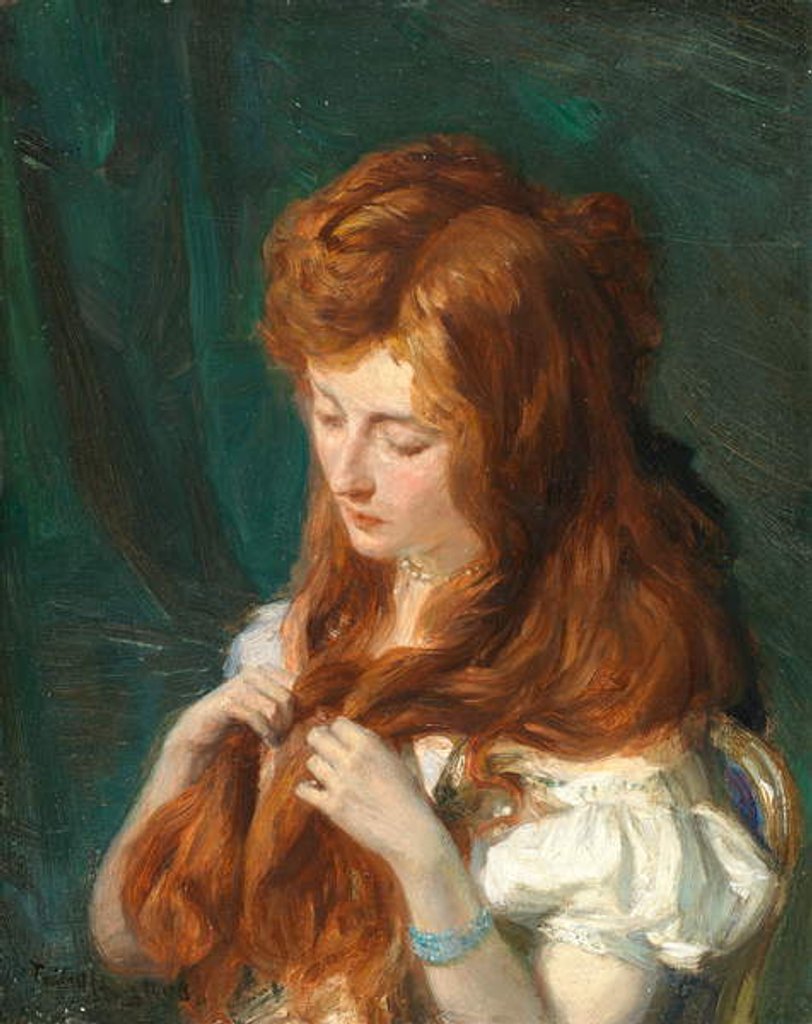 Detail of The Toilet by Talbot Hughes