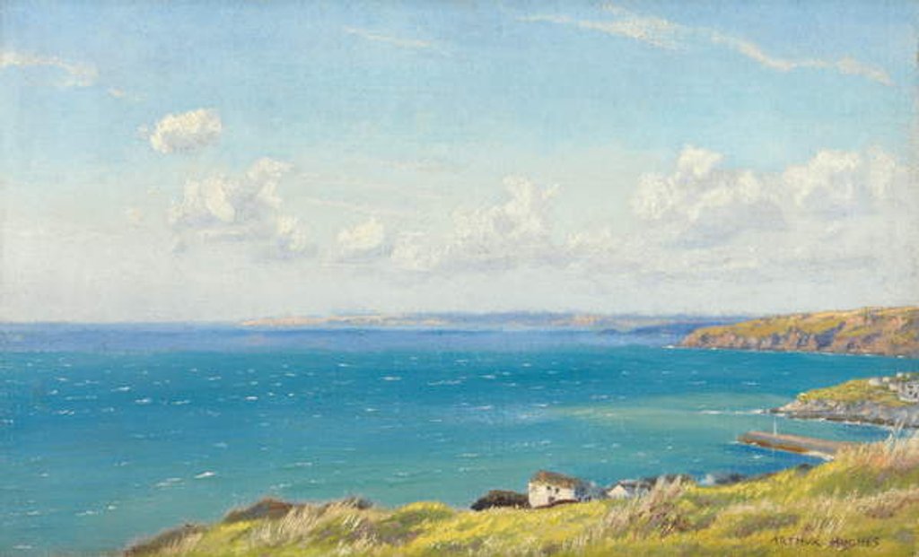 Detail of Mount's Bay, c.1899 by Arthur Hughes