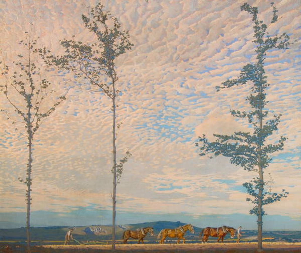 Detail of The Wooden Plough by Edward Louis Lawrenson