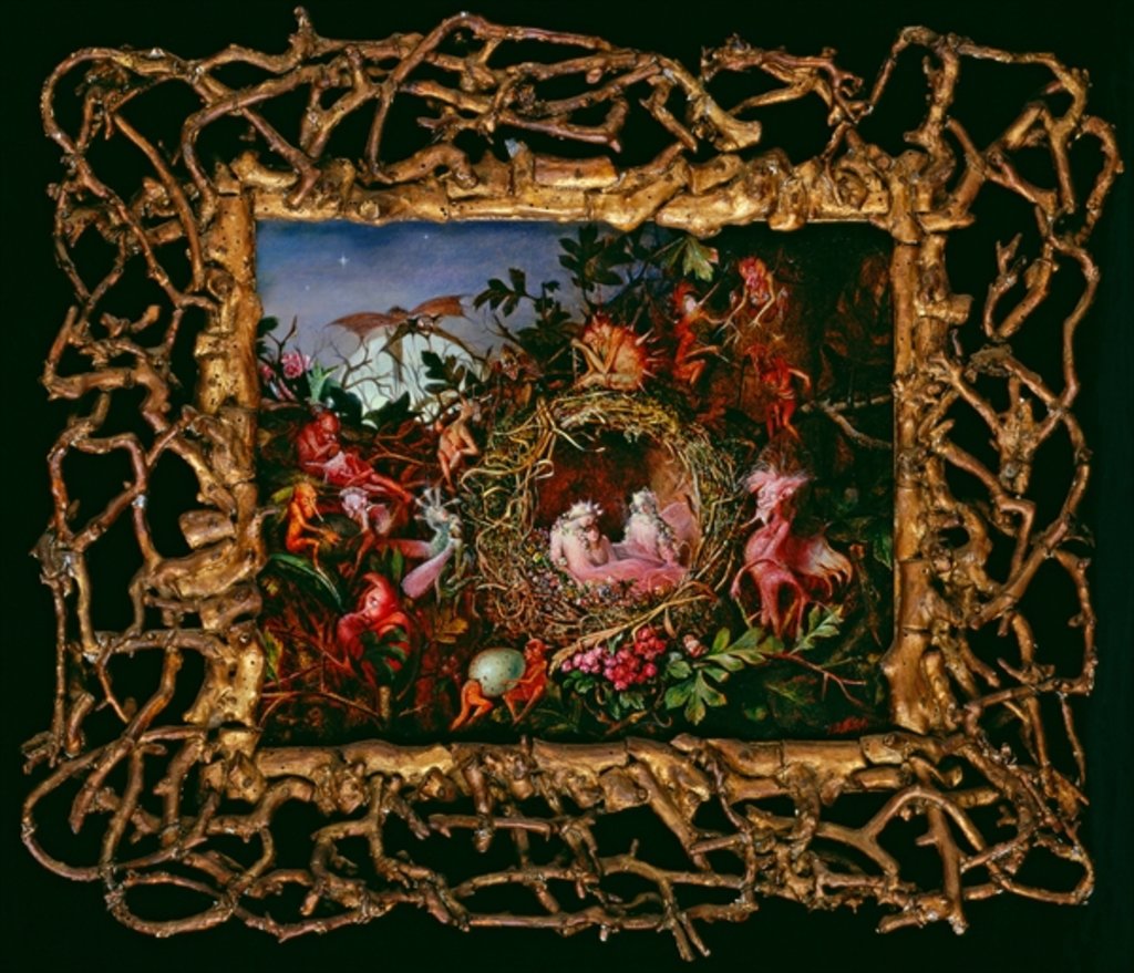 Detail of Fairies in a Bird's Nest by John Anster Fitzgerald