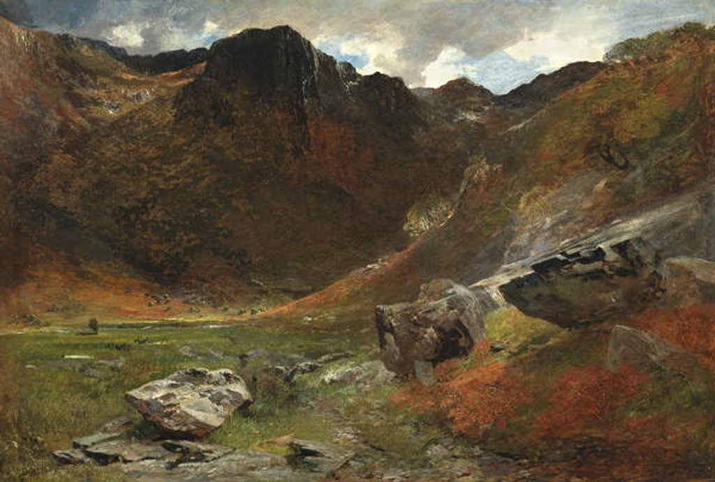 Detail of A Marshy Glen from Nature by Alfred William Hunt