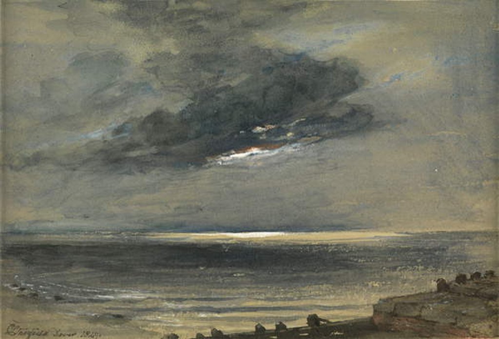 Detail of Dover, 1849 by William Clarkson Stanfield