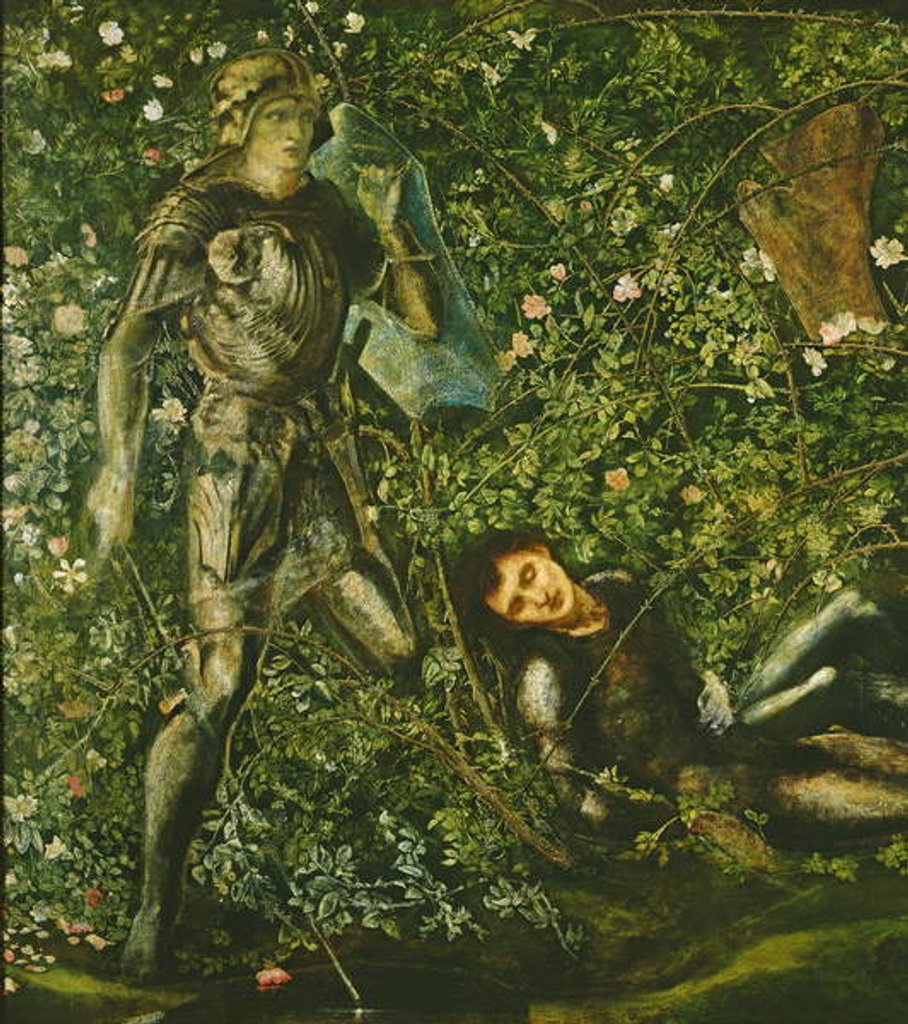 Detail of The Knights and the Briar Rose, 1869 by Edward Coley Burne-Jones