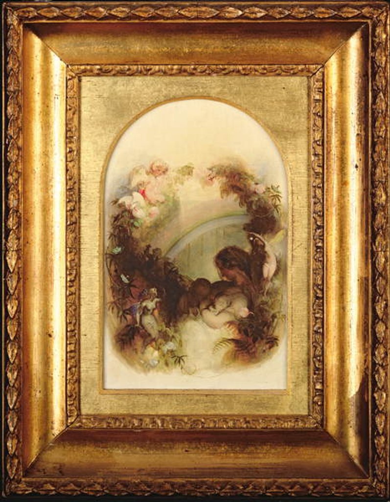 Detail of The Mother's Blessing by Robert Huskisson