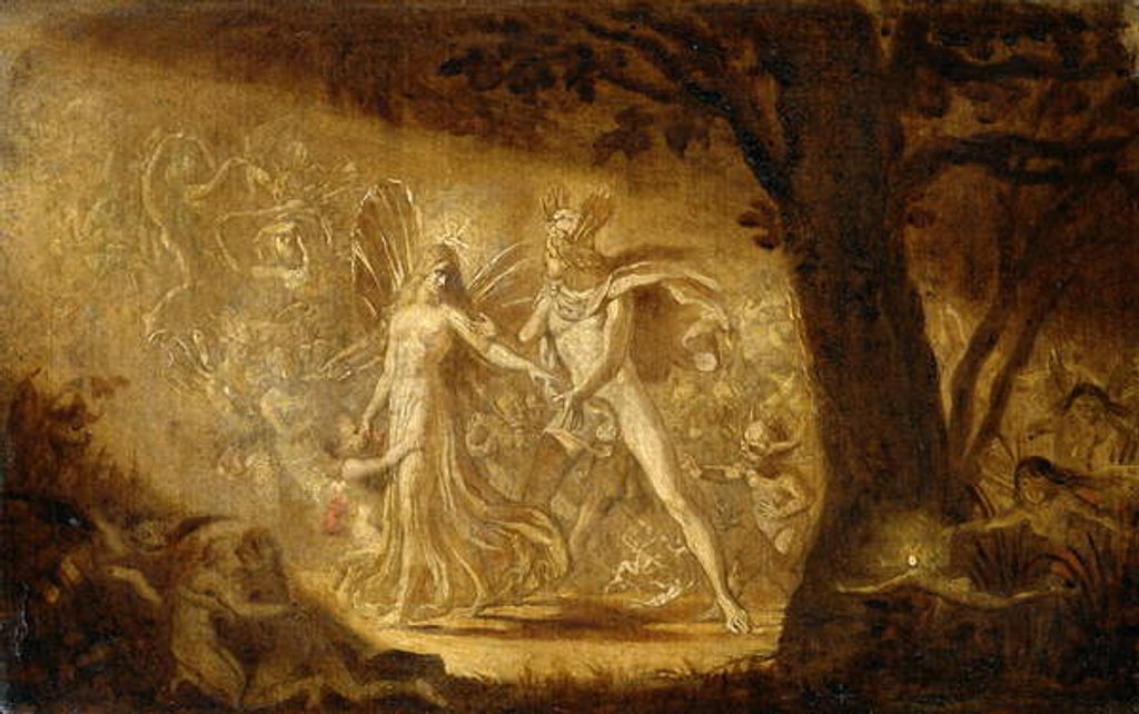 Detail of Study for The Quarrel of Oberon and Titania, c.1849 by Joseph Noel Paton