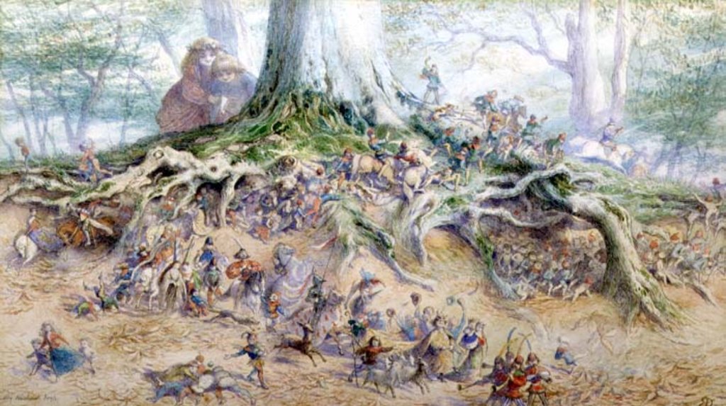 Detail of The Fairy Tree by Richard Doyle