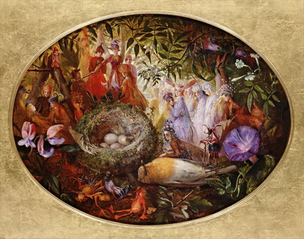 Detail of The Death of Cock Robin by John Anster Fitzgerald