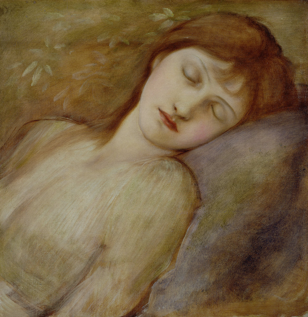 Detail of Study for the Sleeping Princess in 'The Briar Rose' Series, c.1881 by Edward Coley Burne-Jones