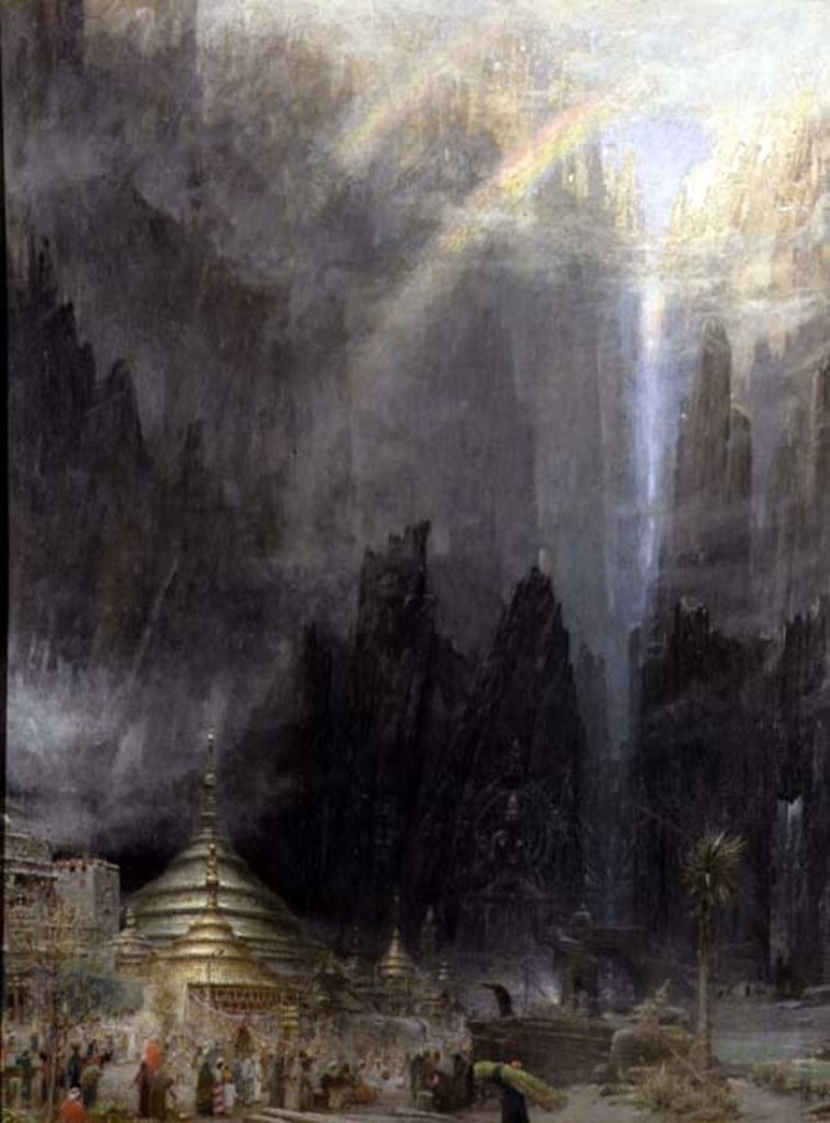 Detail of Under the Roof of the World, 1897 by Albert Goodwin
