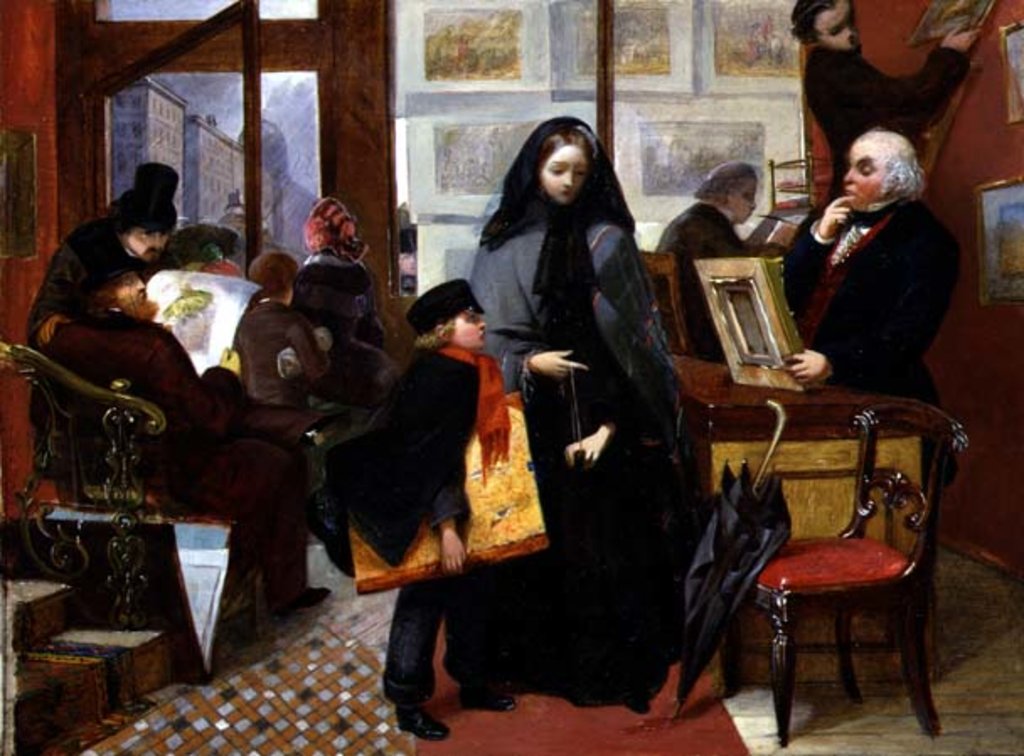 Detail of Study for 'Nameless and Friendless', c.1857 by Emily Mary Osborn