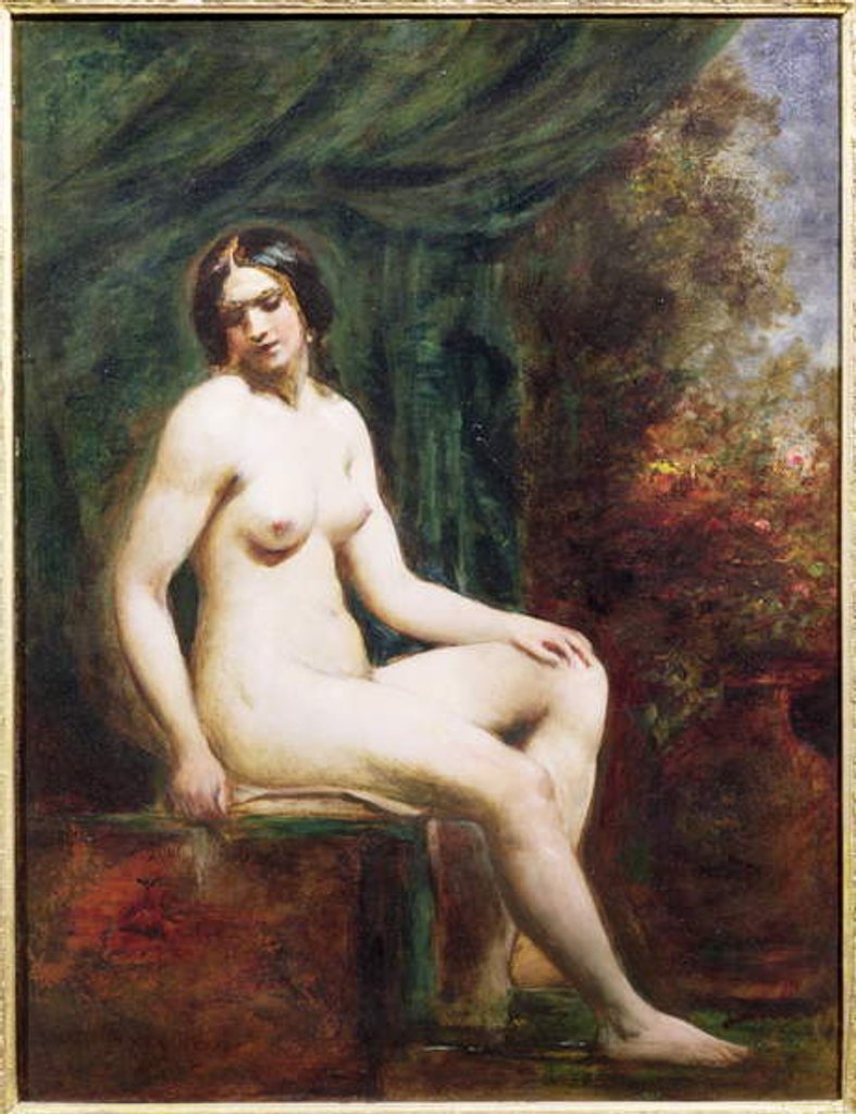 Detail of Seated Female Nude by William Etty