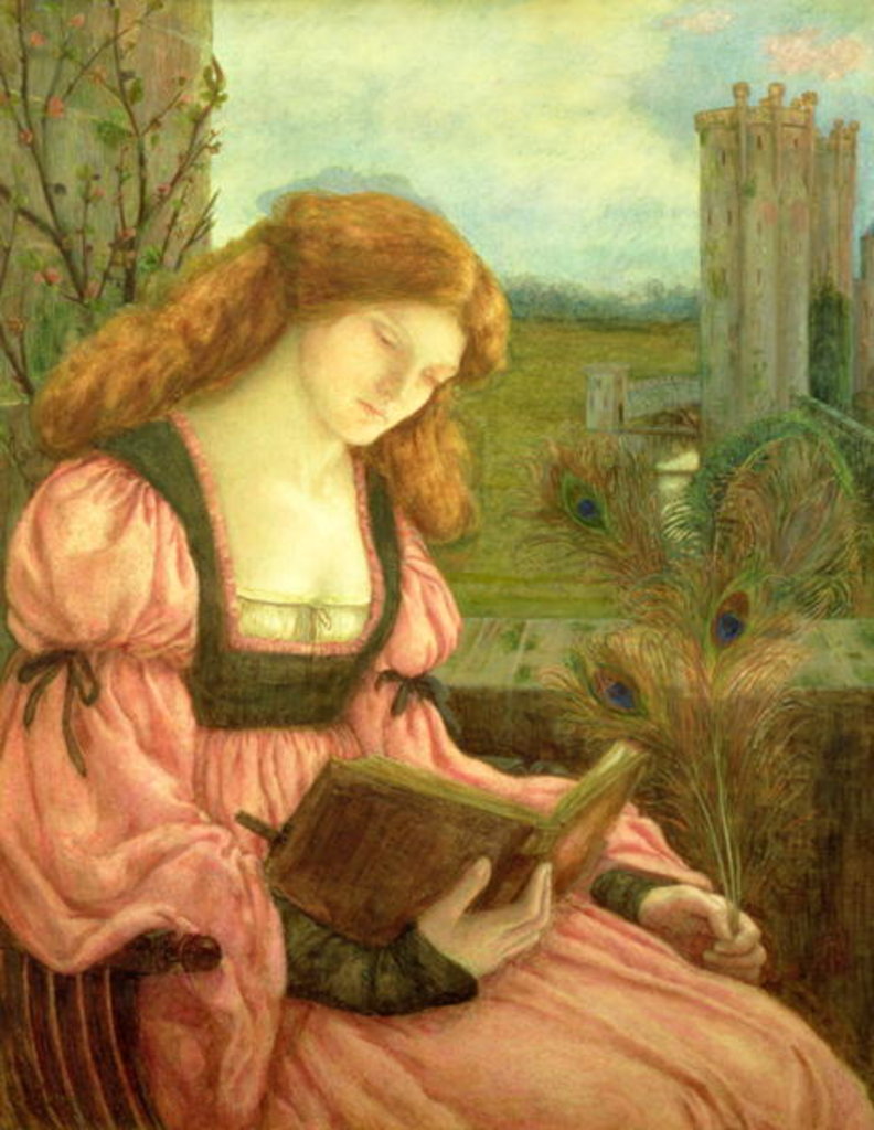 Detail of St. Barbara by Marie Spartali Stillman