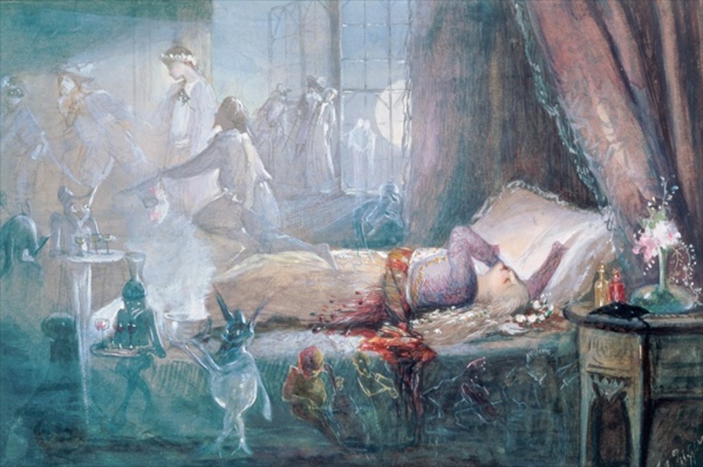 Detail of The Stuff that Dreams are Made of by John Anster Fitzgerald