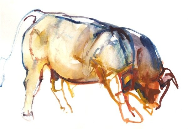 Detail of Little Bull, 2010 by Mark Adlington