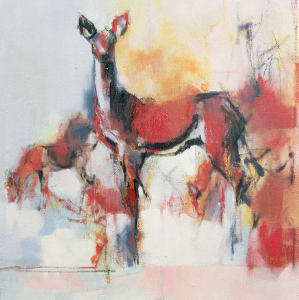 Detail of Hinds in winter, 1995 by Mark Adlington