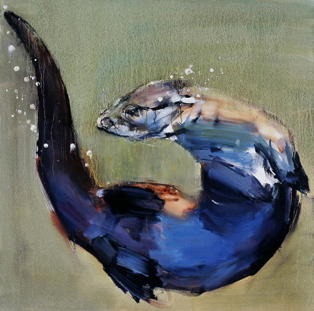Detail of Otter, 2003 by Mark Adlington