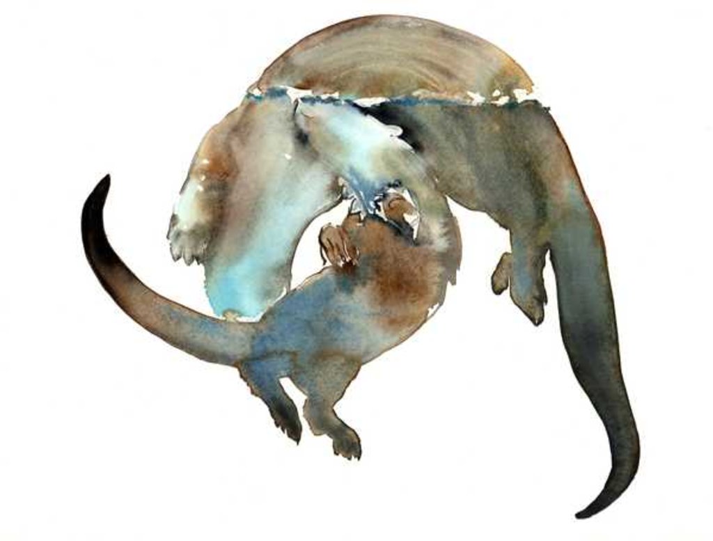 Detail of The Swimming Lesson, 2014 by Mark Adlington