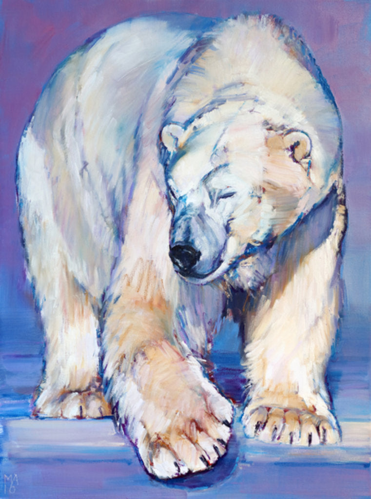 Detail of Great White Bear, 2016 by Mark Adlington