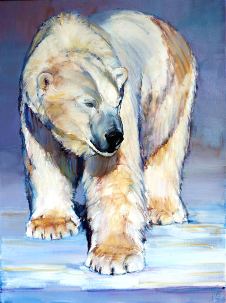 Detail of Ice Edge, 2016, by Mark Adlington