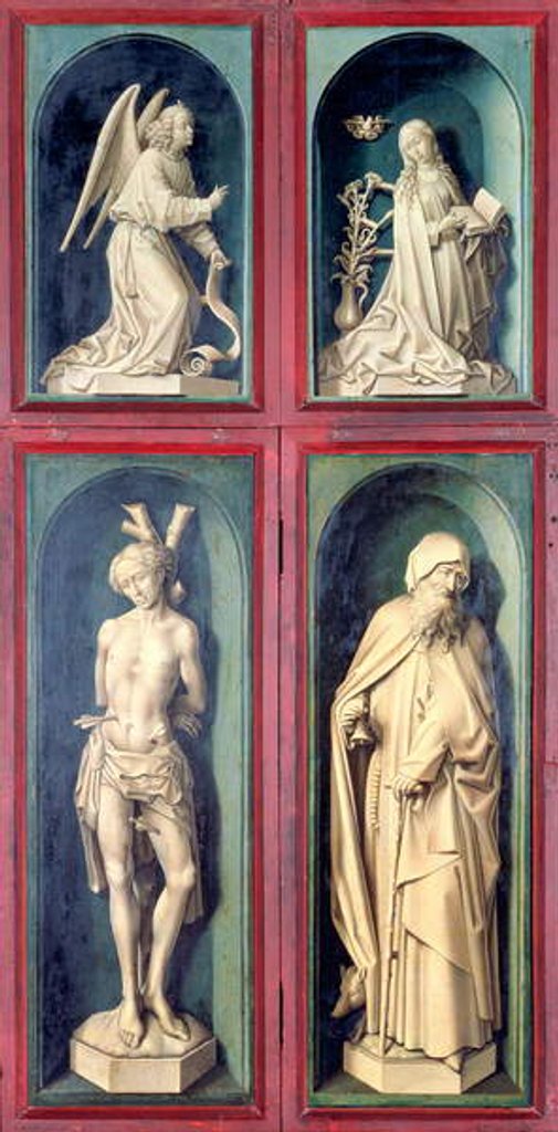 Detail of The Annunciation, St. Sebastian and St. Anthony the Great by Rogier van der Weyden