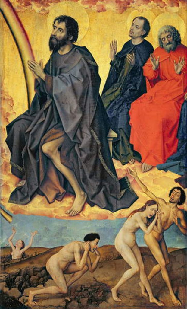 Detail of The Damned on their way to Hell and the Heavenly realm of Saints by Rogier van der Weyden