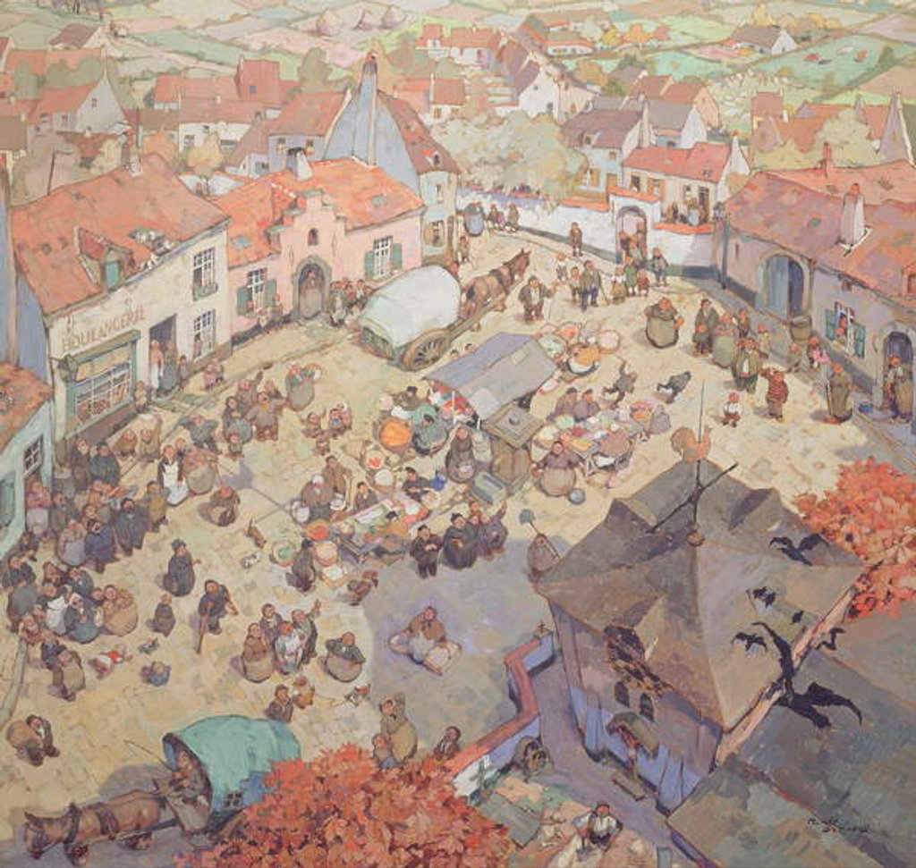 Detail of In a Balloon by Romeo Dumoulin