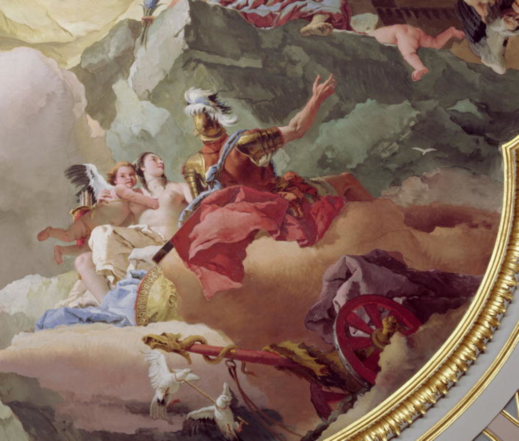 Detail of Apotheosis of the Spanish Monarchy by Giovanni Battista (1696-1770) Tiepolo